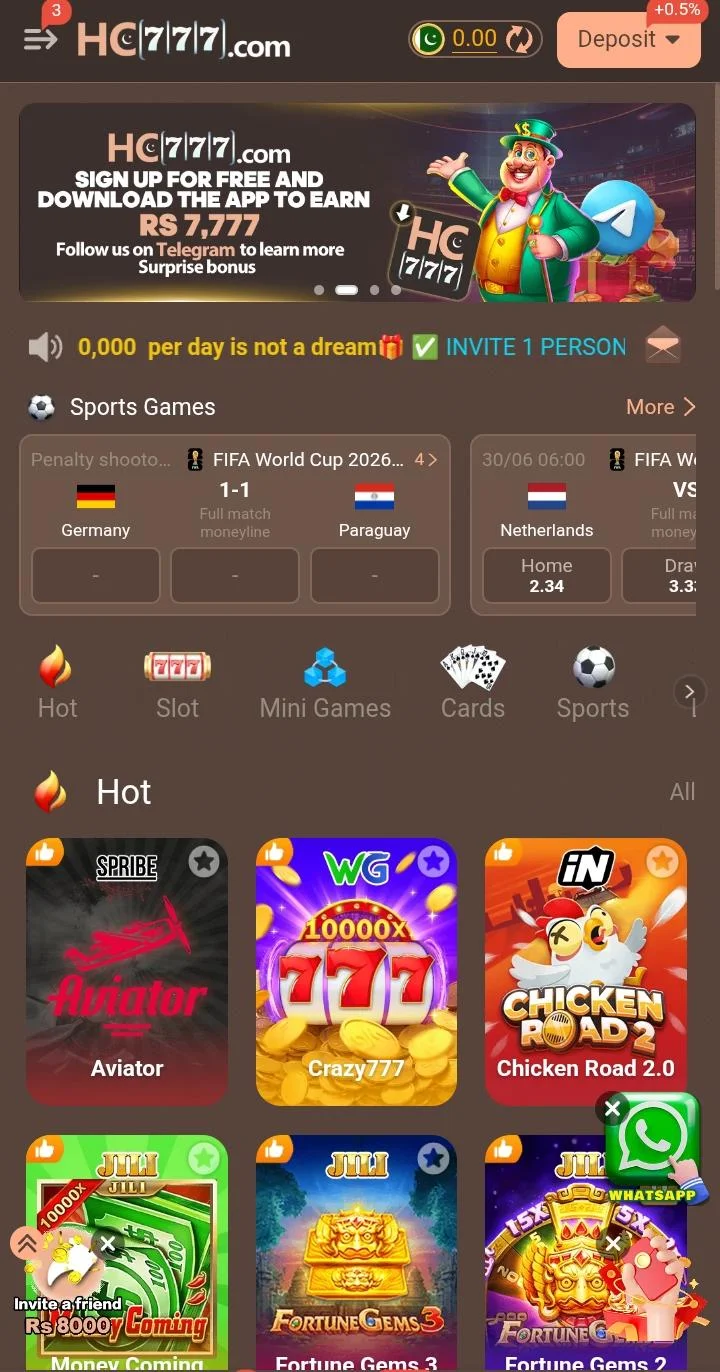 hc777 game
